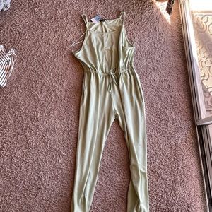 Green jumpsuit